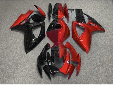 2006-2007 Half Red and Black Suzuki GSXR 600-750 Motorcycle Fairings Canada