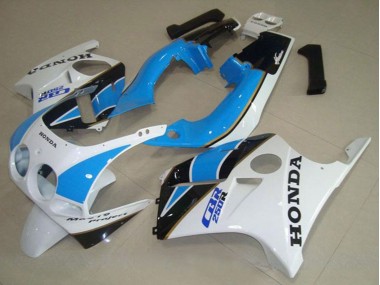 1988-1989 White Light Blue Glossy Black Honda CBR250RR MC19 Motorcycle Fairing Canada