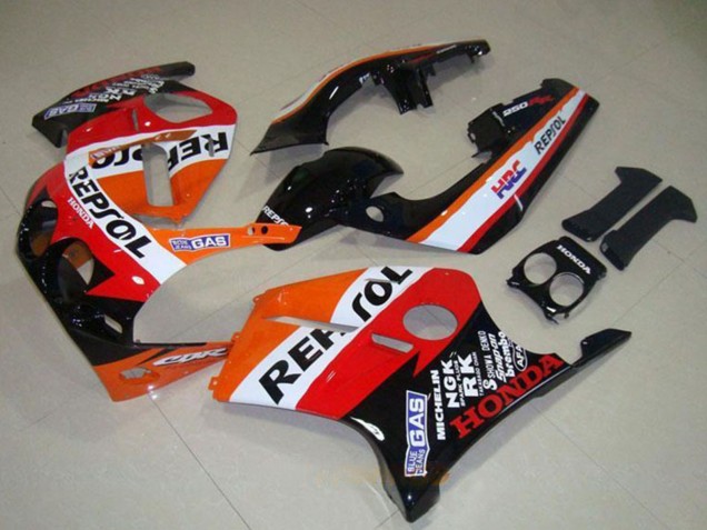 1988-1989 Orange White Red Glossy Black Repsol Honda CBR250RR MC19 Motorcycle Fairings Canada