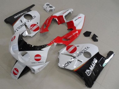 1990-1998 White Red Glossy Black Konica Minolta Honda CBR250RR MC22 Motorcycle Fairings Canada