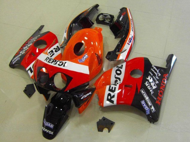 1990-1998 Orange White Red Glossy Black HRC Repsol Honda CBR250RR MC22 Motorcycle Fairings Canada