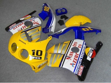 1990-1998 Yellow Blue Silver White Red Nastro Azzurro Breil 10 Honda CBR250RR MC22 Motorcycle Fairings Canada