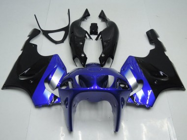 1996-2003 Blue Silver Glossy Black Kawasaki ZX7R Motorcycle Fairings Canada