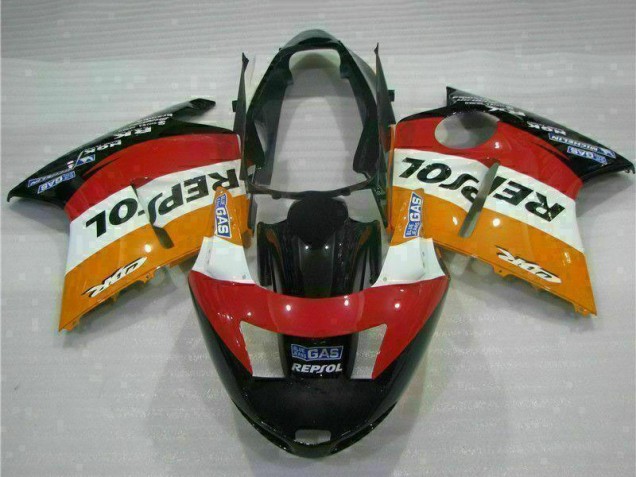 1996-2007 Orange White Red Glossy Black Repsol Honda CBR1100XX Motorcycle Fairing Canada
