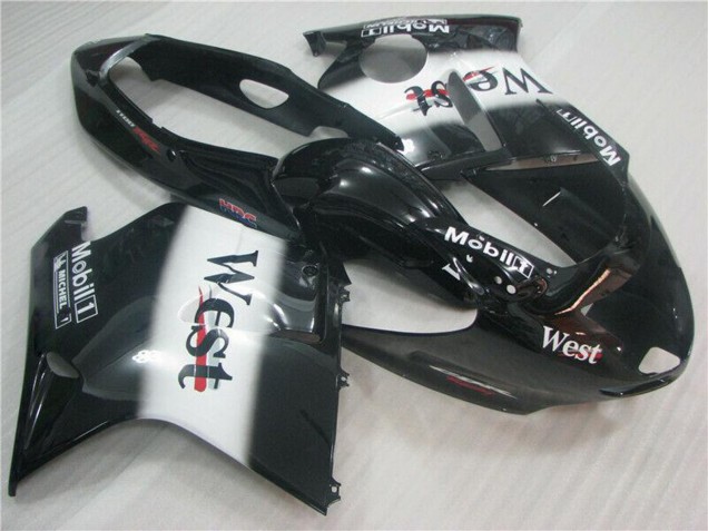 1996-2007 Glossy Black White West Honda CBR1100XX Motorcycle Fairings Canada