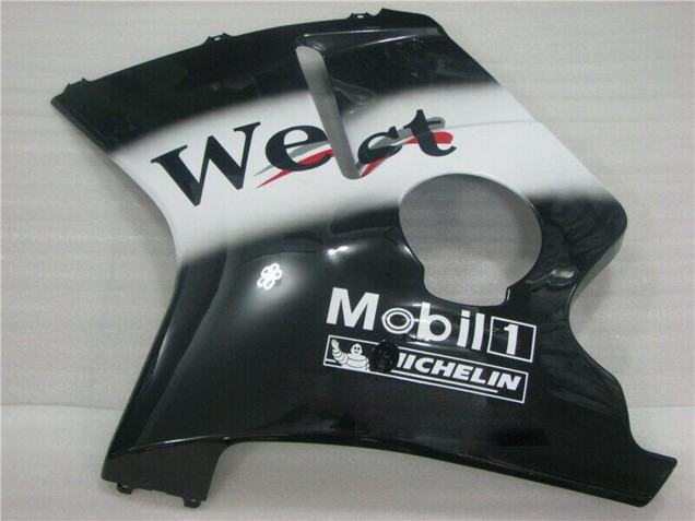 1996-2007 Glossy Black White West Honda CBR1100XX Motorcycle Fairings Canada