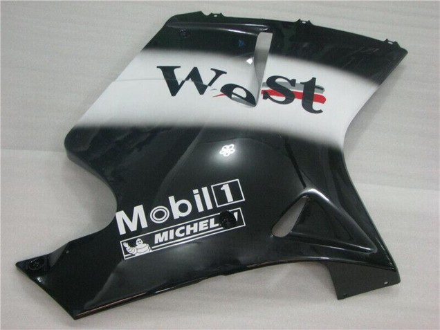 1996-2007 Glossy Black White West Honda CBR1100XX Motorcycle Fairings Canada