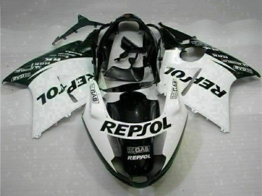 1996-2007 White Glossy Black Repsol Honda CBR1100XX Motorcycle Fairings Canada