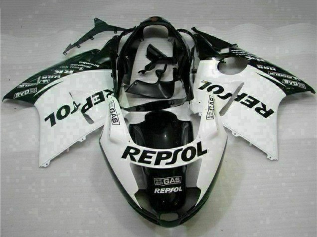1996-2007 White Glossy Black Repsol Honda CBR1100XX Motorcycle Fairings Canada