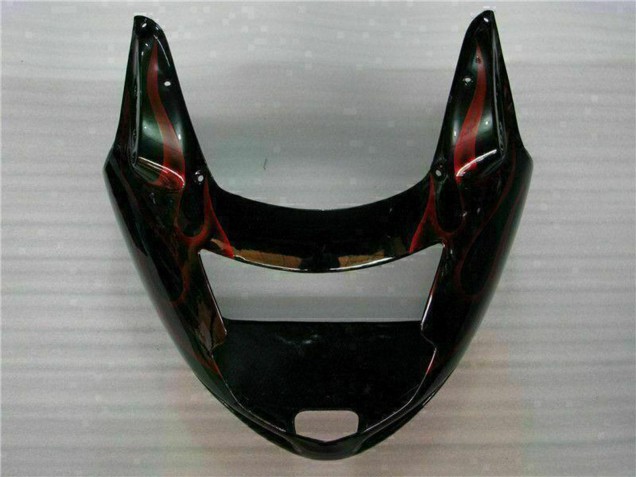 1996-2007 Glossy Black Red Flame Honda CBR1100XX Abs Motorcycle Fairing Canada