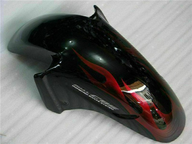 1996-2007 Glossy Black Red Flame Honda CBR1100XX Abs Motorcycle Fairing Canada