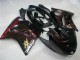 1996-2007 Glossy Black Red Flame Honda CBR1100XX Abs Motorcycle Fairings Canada