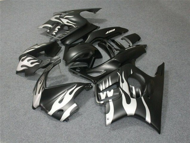 1995-1996 White Matte Black Flame Honda CBR600 F3 Motorcycle Fairings Canada