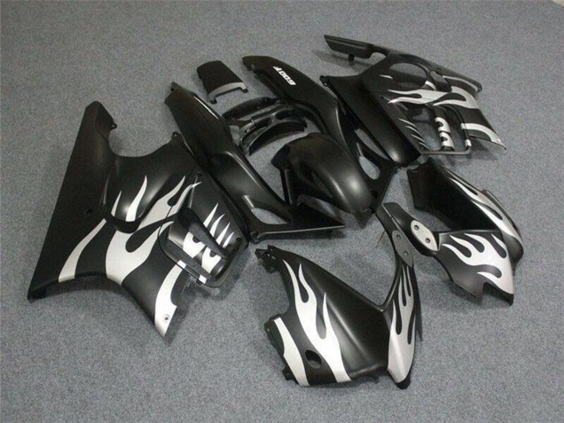 1995-1996 White Matte Black Flame Honda CBR600 F3 Motorcycle Fairings Canada