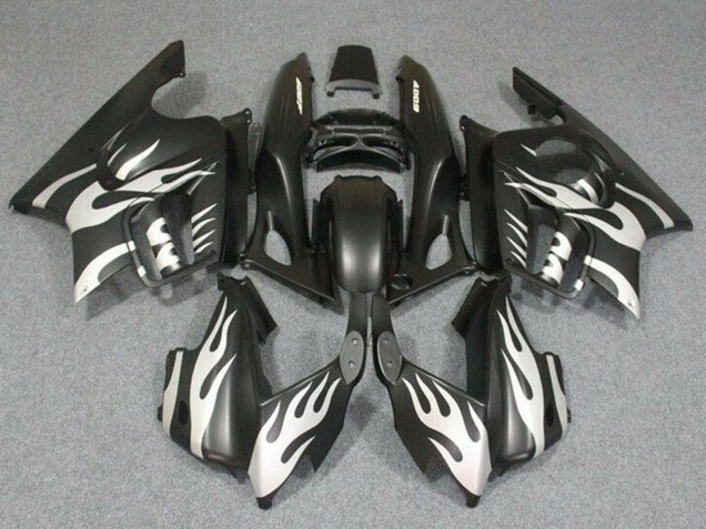 1995-1996 White Matte Black Flame Honda CBR600 F3 Motorcycle Fairings Canada