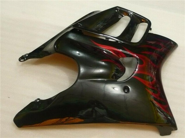 1995-1996 Glossy Black Red Flame Honda CBR600 F3 Motorcycle Fairings Canada