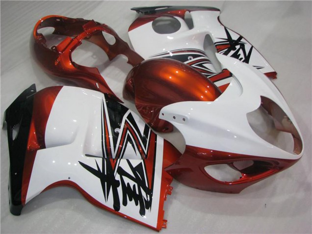 1996-2007 White Orange Black Suzuki GSXR 1300 Hayabusa Motorcycle Fairings Canada