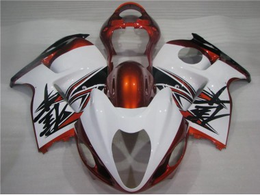 1996-2007 White Orange Black Suzuki GSXR 1300 Hayabusa Motorcycle Fairings Canada