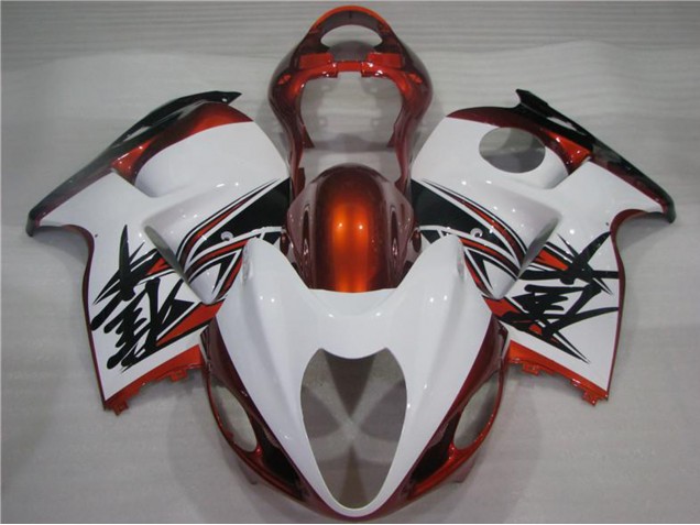 1996-2007 White Orange Black Suzuki GSXR 1300 Hayabusa Motorcycle Fairings Canada