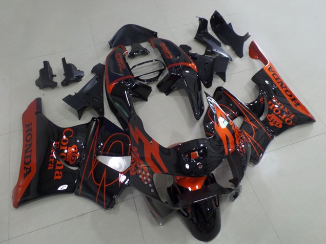1998-1999 Glossy Black Red Corona Honda CBR900RR 919 Motorcycle Fairings Canada