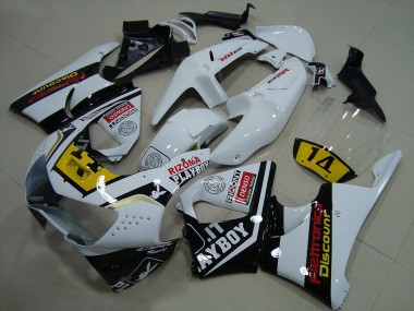 1998-1999 White Yellow Glossy Black Playboy 14 Honda CBR900RR 919 Motorcycle Fairings Canada