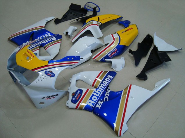1998-1999 White Blue Yellow Rothmans Honda CBR900RR 919 Motorcycle Fairings Canada