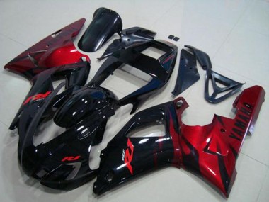 1998-1999 Glossy Black Red Yamaha YZF R1 Motorcycle Fairings Canada