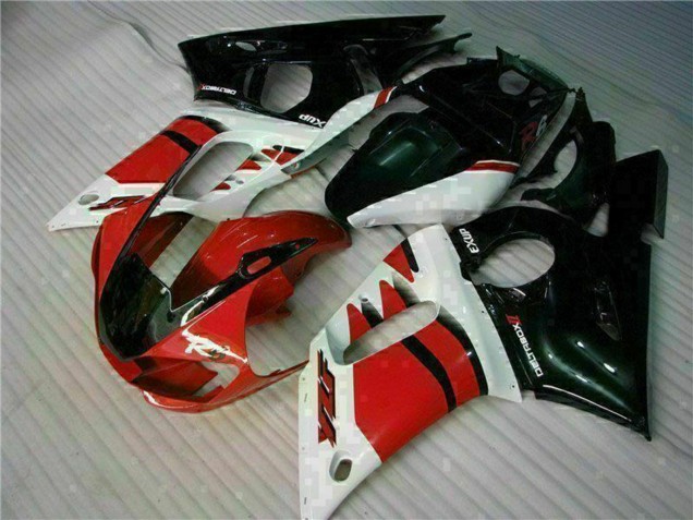 1998-2002 White Red Glossy Black Yamaha YZF R6 Motorcycle Fairing Canada