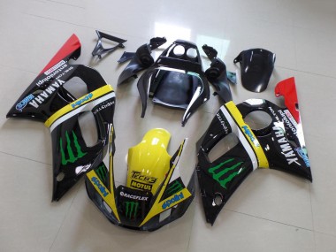 1998-2002 Glossy Black Yellow Red Green Motul Monster Yamaha YZF R6 Motorcycle Fairings Canada