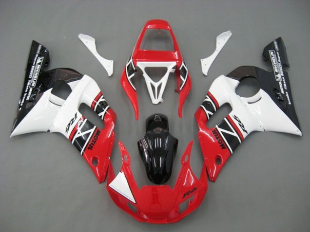 1998-2002 White Red Glossy Black Yamaha YZF R6 Motorcycle Fairings Canada
