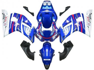 1998-2002 White Blue Red Fiat Motul Yamaha YZF R6 Motorcycle Fairings Canada