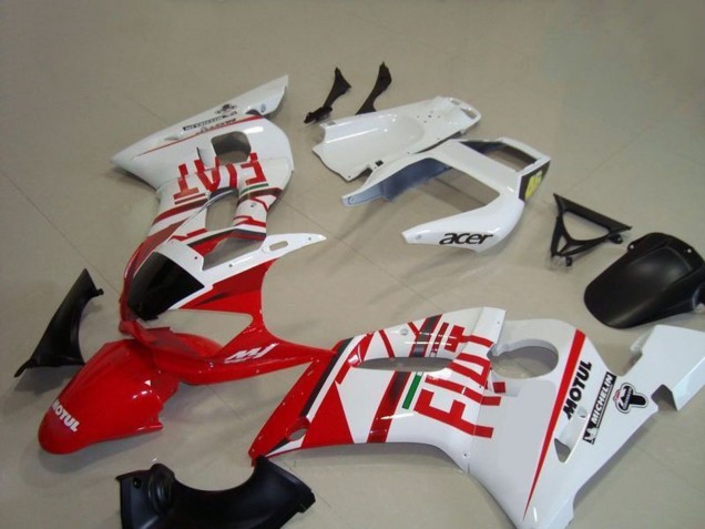 1998-2002 White Red Fiat Motul Michelin Yamaha YZF R6 Motorcycle Fairings Canada