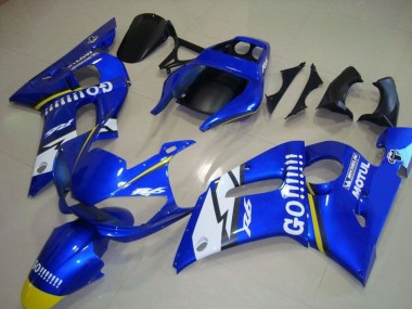 1998-2002 Blue White Yellow Go Motul Yamaha YZF R6 Motorcycle Fairings Canada
