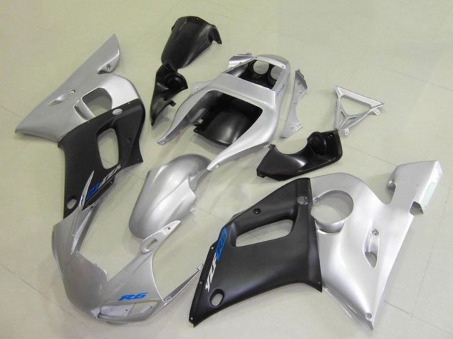 1998-2002 Silver Matte Black Blue Decal Yamaha YZF R6 Motorcycle Fairings Canada