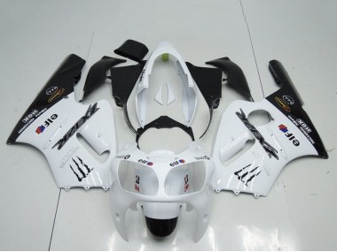 2000-2001 White Black Elf Monster Kawasaki ZX12R Motorcycle Fairings Canada