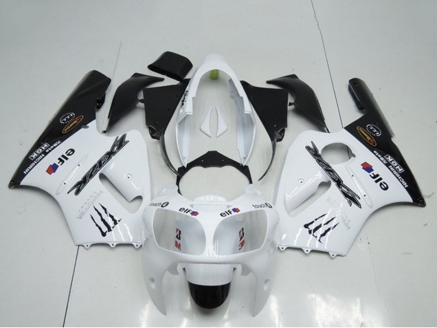2000-2001 White Black Elf Monster Kawasaki ZX12R Motorcycle Fairings Canada