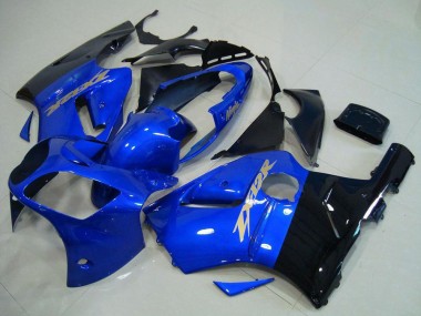 2000-2001 Blue Glossy Black Kawasaki ZX12R Motorcycle Fairings Canada