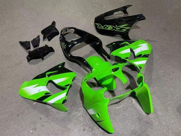 2000-2001 Green White Glossy Black Kawasaki ZX9R Motorcycle Fairings Canada