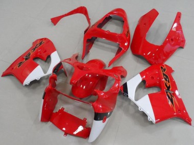 2000-2001 Red White Kawasaki ZX9R Motorcycle Fairings Canada