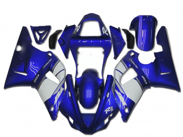 2000-2001 Blue White Yamaha YZF R1 Motorcycle Fairing Canada