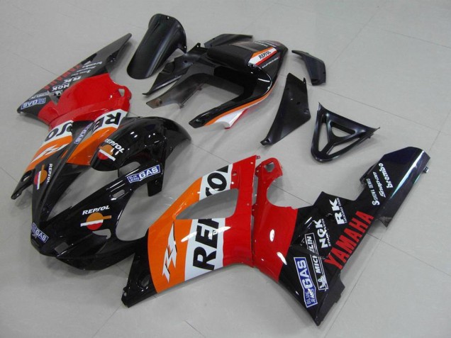 2000-2001 Orange White Red Black Repsol Yamaha YZF R1 Motorcycle Fairings Canada