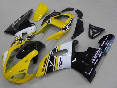 2000-2001 Yellow White Black Aniversary Motul Michelin Yamaha YZF R1 Motorcycle Fairings Canada