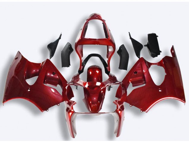 2000-2002 Red Kawasaki ZX6R Motorcycle Fairings Canada