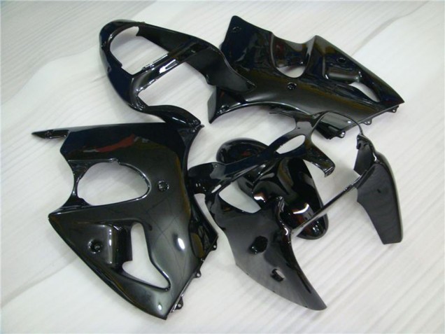 2000-2002 Glossy Black Kawasaki ZX6R Motorcycle Fairings Canada