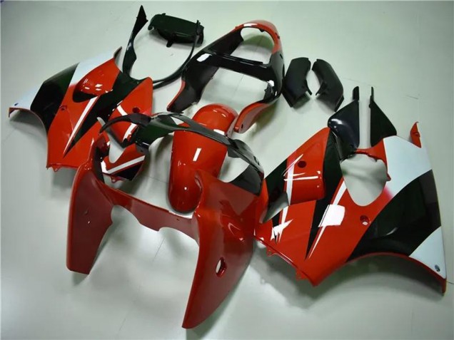 2000-2002 White Red Glossy Black Kawasaki ZX6R Motorcycle Fairings Canada