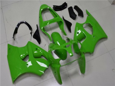 2000-2002 Green Black Kawasaki ZX6R Motorcycle Fairings Canada