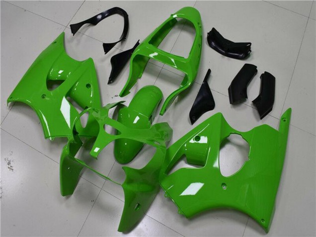 2000-2002 Green Black Kawasaki ZX6R Motorcycle Fairings Canada