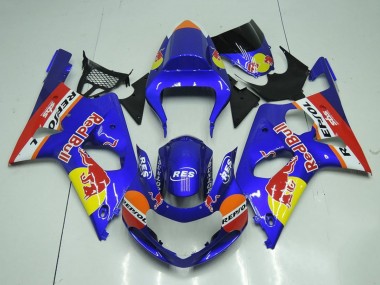 2000-2002 Blue Yellow Red Bull Repsol Suzuki GSXR 1000 Motorcycle Fairings Canada
