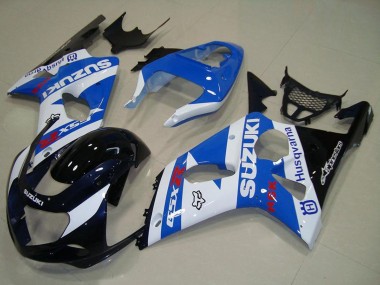 2000-2002 White Blue Glossy Black Suzuki GSXR 1000 Motorcycle Fairings Canada