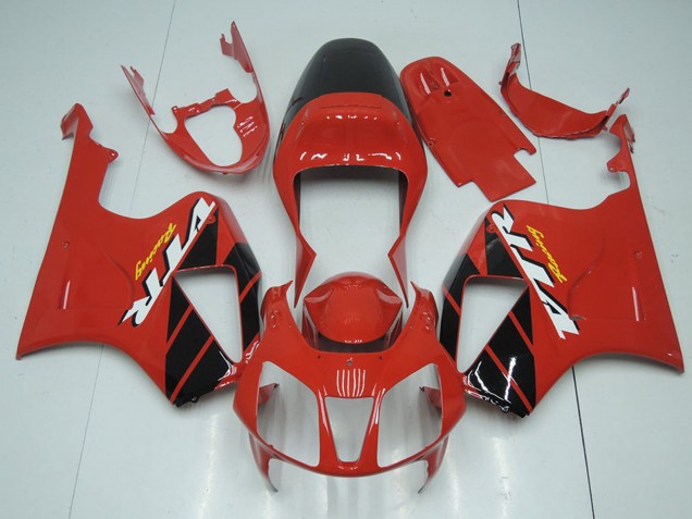 2000-2006 Red Glossy Black Stripe Honda VTR1000 Motorcycle Fairing Kits Canada